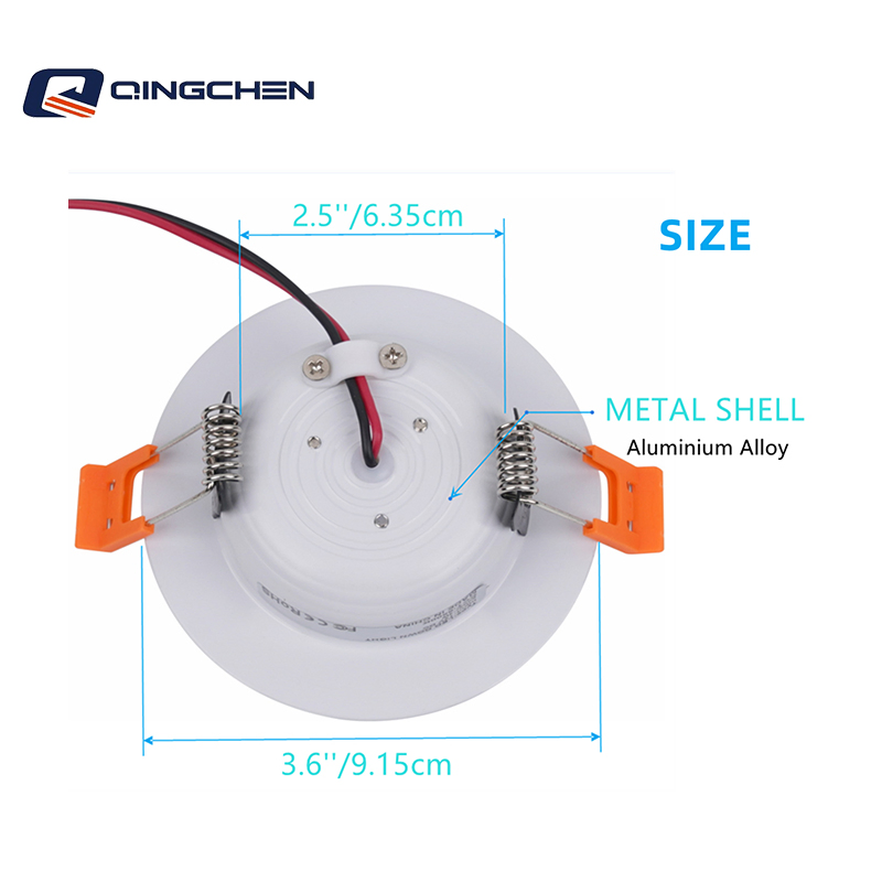 3W Recessed Ultra-Thin Low Voltage Downlight LED Ceiling Light