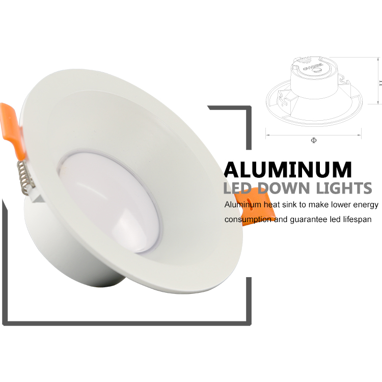 White Commercial Round 99 mm Deep Anti-Glare 30W LED Downlight/Spotlight