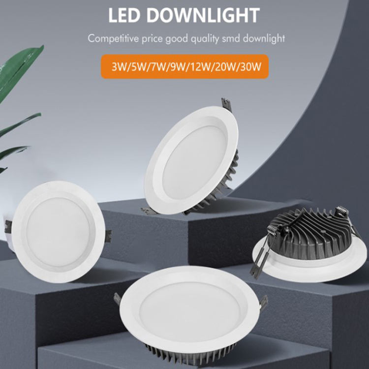 Recessed Dimmable Ultra Thin Modern Downlight Housing Commercial LED Panel Light
