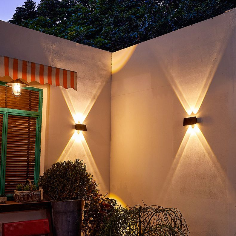 Downlight ABS Solar Wall Washer with 6 LEDs Waterproof IP65 Outdoor Wall Floodlight for Home Hotel Garden