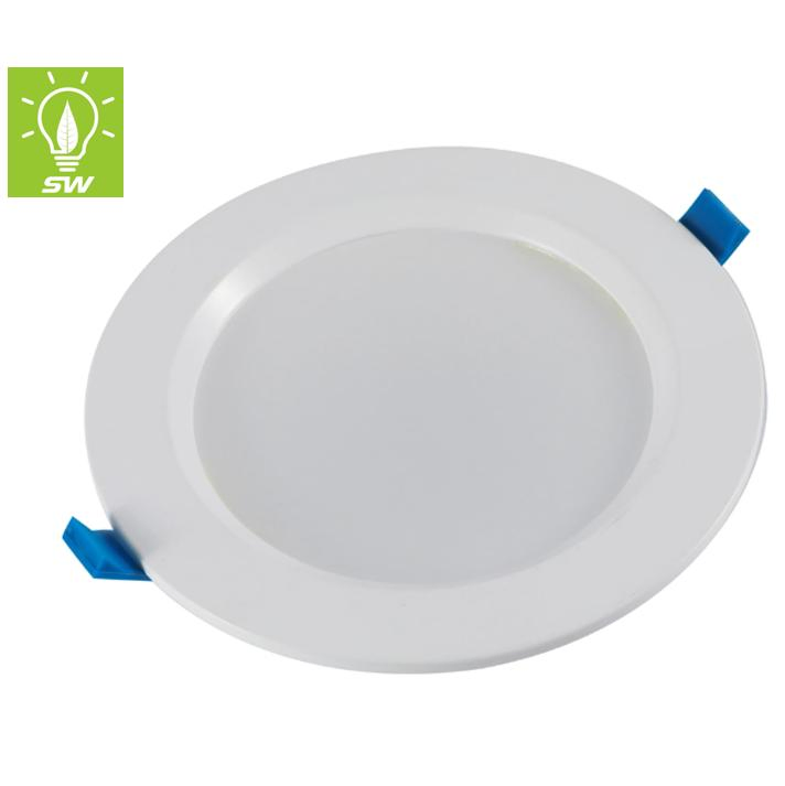 100lm/W High Brightness Indoor Ceiling Lighting Lifud Driver 9W 15W 25W 30W SMD2835 Recessed LED Down Light with 3 in 1 Dimmable CTA Switch Warm Cool Pure White