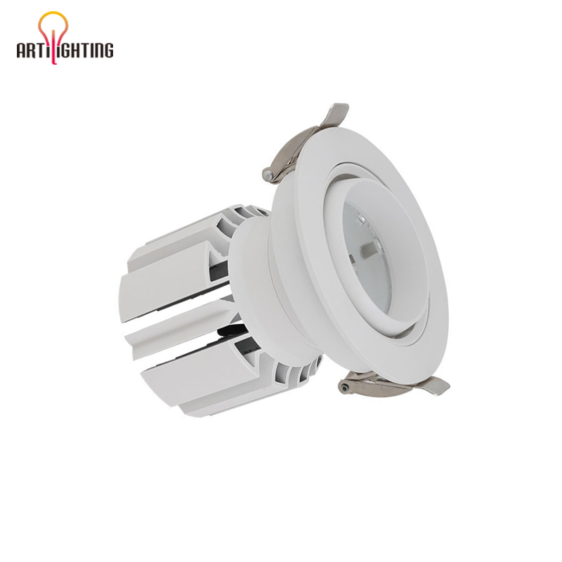 Wholesale Anti-Glare IP20 Ugr 19 Ultra-Thin Lamp Recessed Spot Light 7 Watts Dimmable COB LED Downlight