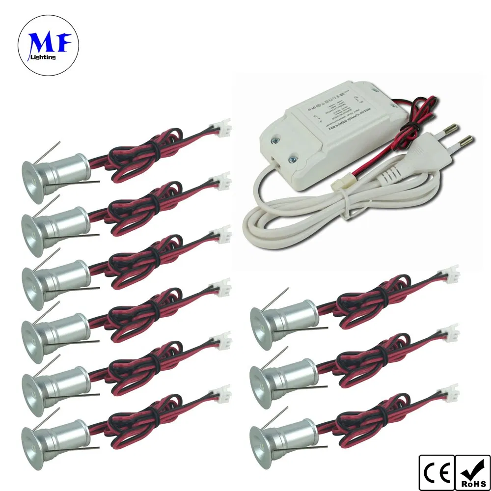 1W IP44 Waterproof Aluminum LED Mini-Stars Small Dimmable RGB LED Spotlights LED Mini Down Lights