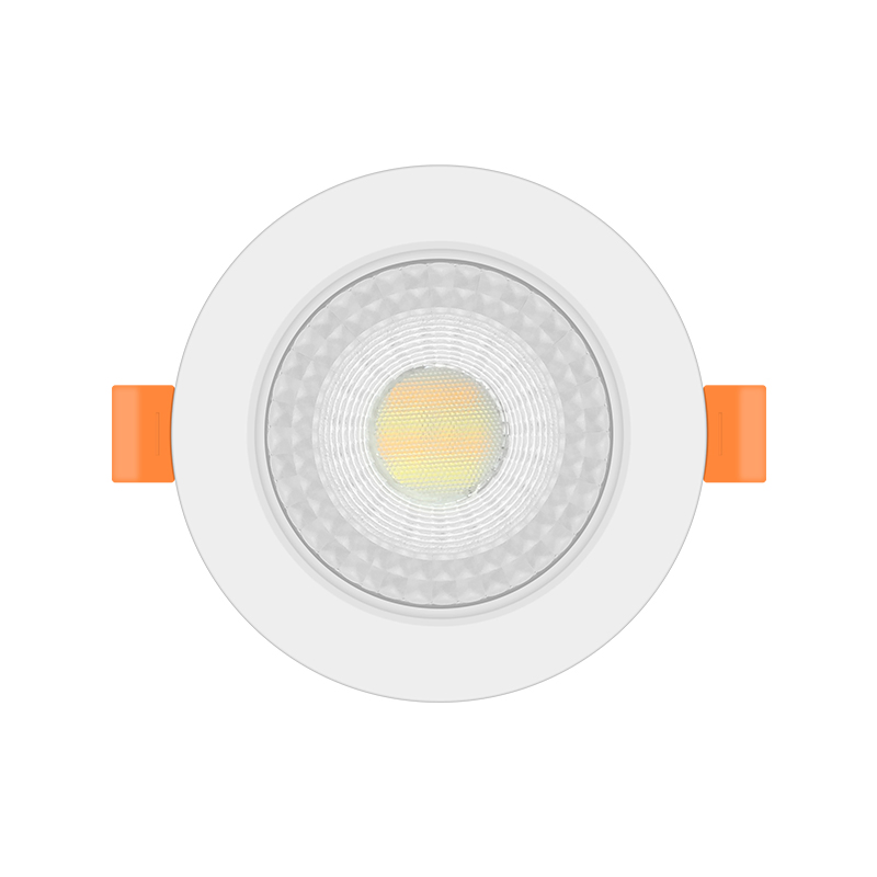 IP54 Recessed Dimmable LED Ceiling Light Downlights 5W/400lm/7W/560lm/White/Black PA Body/PC Cover/ABS Ring