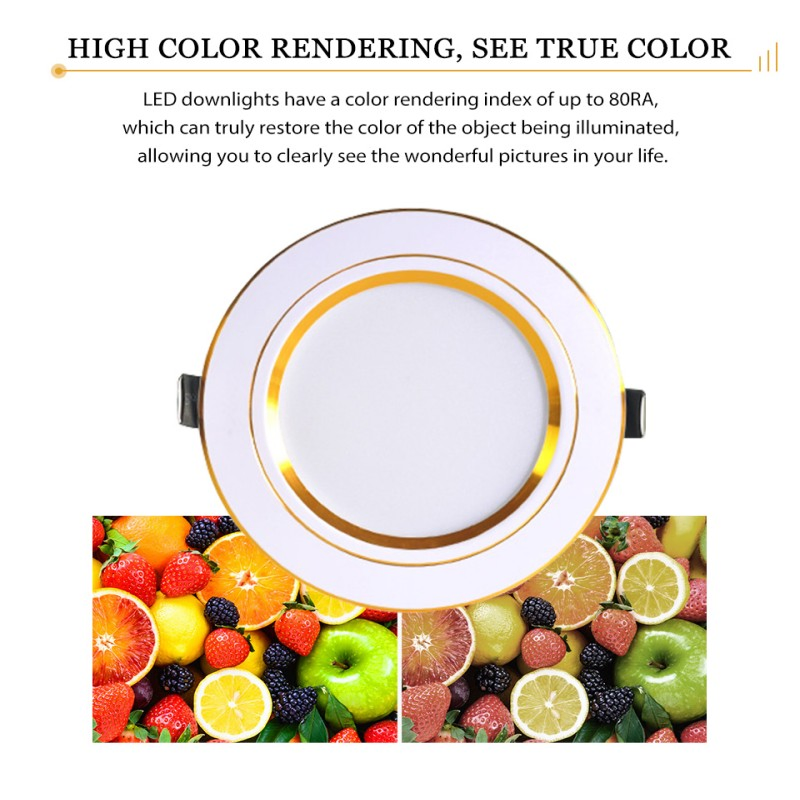 Lanyou LED Downlight Recessed Round LED Ceiling Lamp Indoor Lighting Warm White