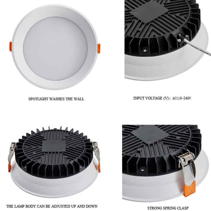 Ultra Slim Ceiling Down Light LED Downlight Round 7W Deep Recessed LED Downlight