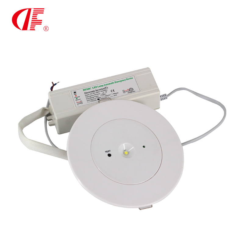 3W LED Emergency Light Non Maintained Ceiling Recessed LED Emergency Downlight for Industrial