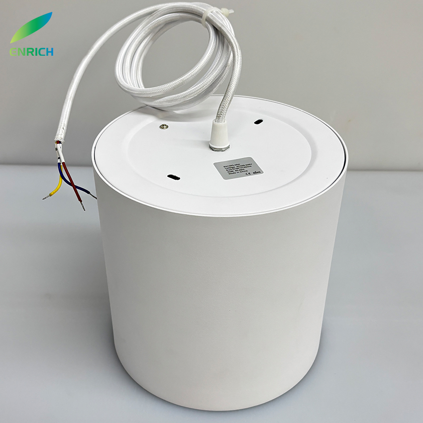 Modern LED Downlight Light 12W Surface Mount Mini Ceiling Light Warm White 4000K IP44 Aluminum for Home Office