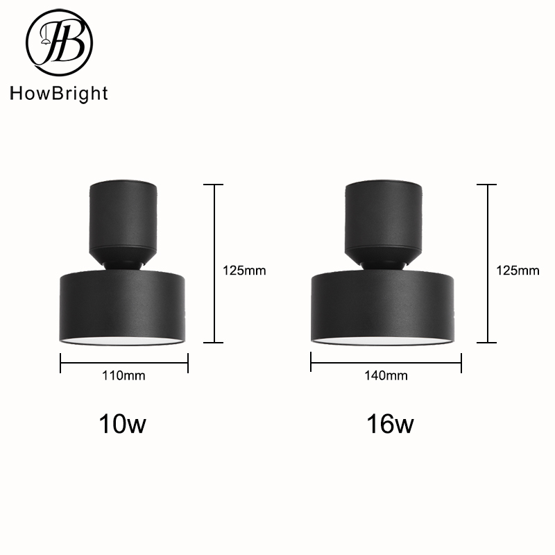 Modern Surface Mounted LED Down Light 10W 12W 16W 18W Warm White Spot Light for Home Hotel