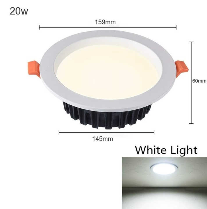 IP65 15W 20W 30W Recessed SMD LED Downlight Kitchen Bathroom Residential Commercial Lighting Down Light