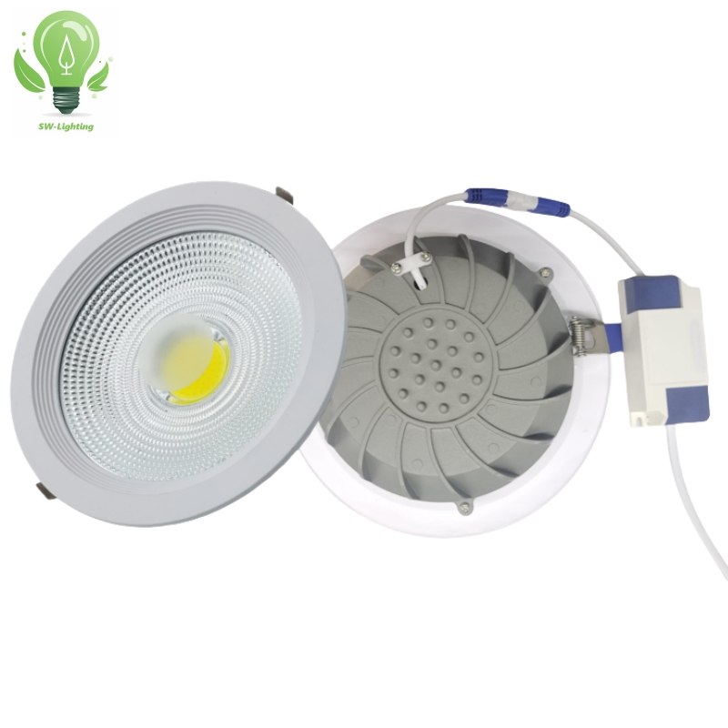 Dali Emergency Function Indoor Recessed LED Down Light Aluminum Ceiling Lamp Embeded Panel Light COB Downlight