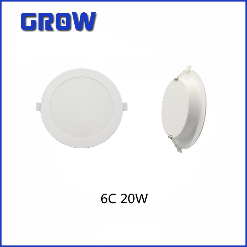 Factory Hot Sale LED Plastic Downlight 6c 20W 100-240V Warm White/Netural White/Cold White Recessed LED Spotlight for Indoor Lighting