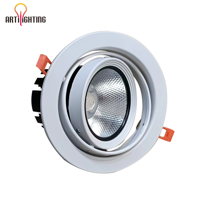 Recessed COB Replaceable Adjustable Spot Ceiling Downlight Cool White Warm White Natural White LED Down Light for Shops Hotels