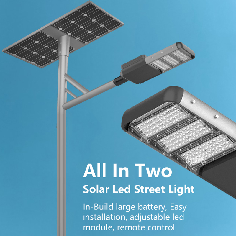 100W High Brightness Intelligent Lighting Dusk to Down IP66 Waterproof Solar LED Street Lights