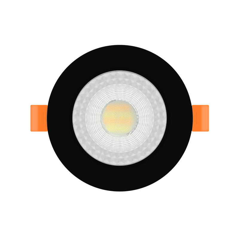 IP54 Recessed Dimmable LED Ceiling Light Downlights 5W/400lm/7W/560lm/White/Black PA Body/PC Cover/ABS Ring