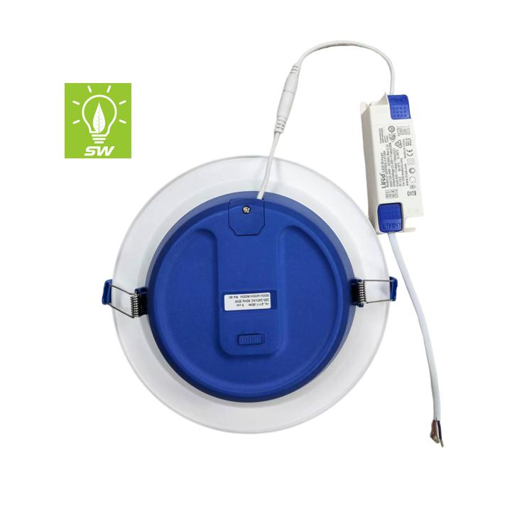 100lm/W High Brightness Indoor Ceiling Lighting Lifud Driver 9W 15W 25W 30W SMD2835 Recessed LED Down Light with 3 in 1 Dimmable CTA Switch Warm Cool Pure White