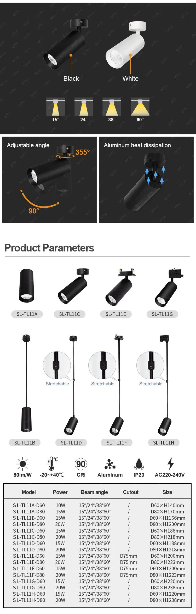 Hanging LED Downlight
