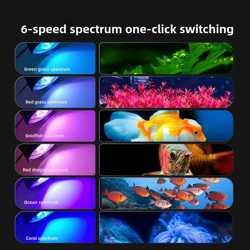 Full Spectrum RGB Aquarium Downlights with WiFi Freshwater LED Plant Light