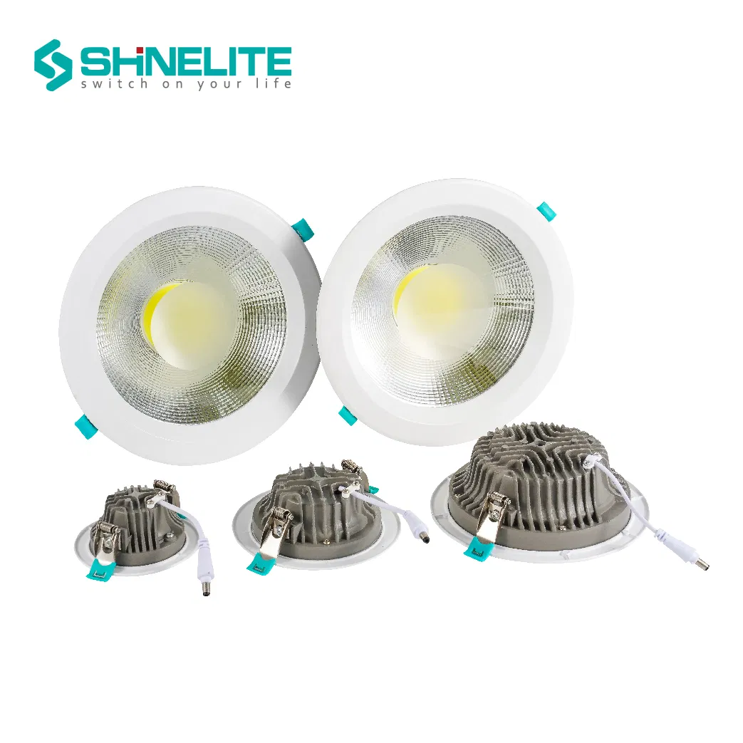 IP65 Waterproof LED Downlight 15W Aluminium Anti Glare Round Shape High Level Downlight