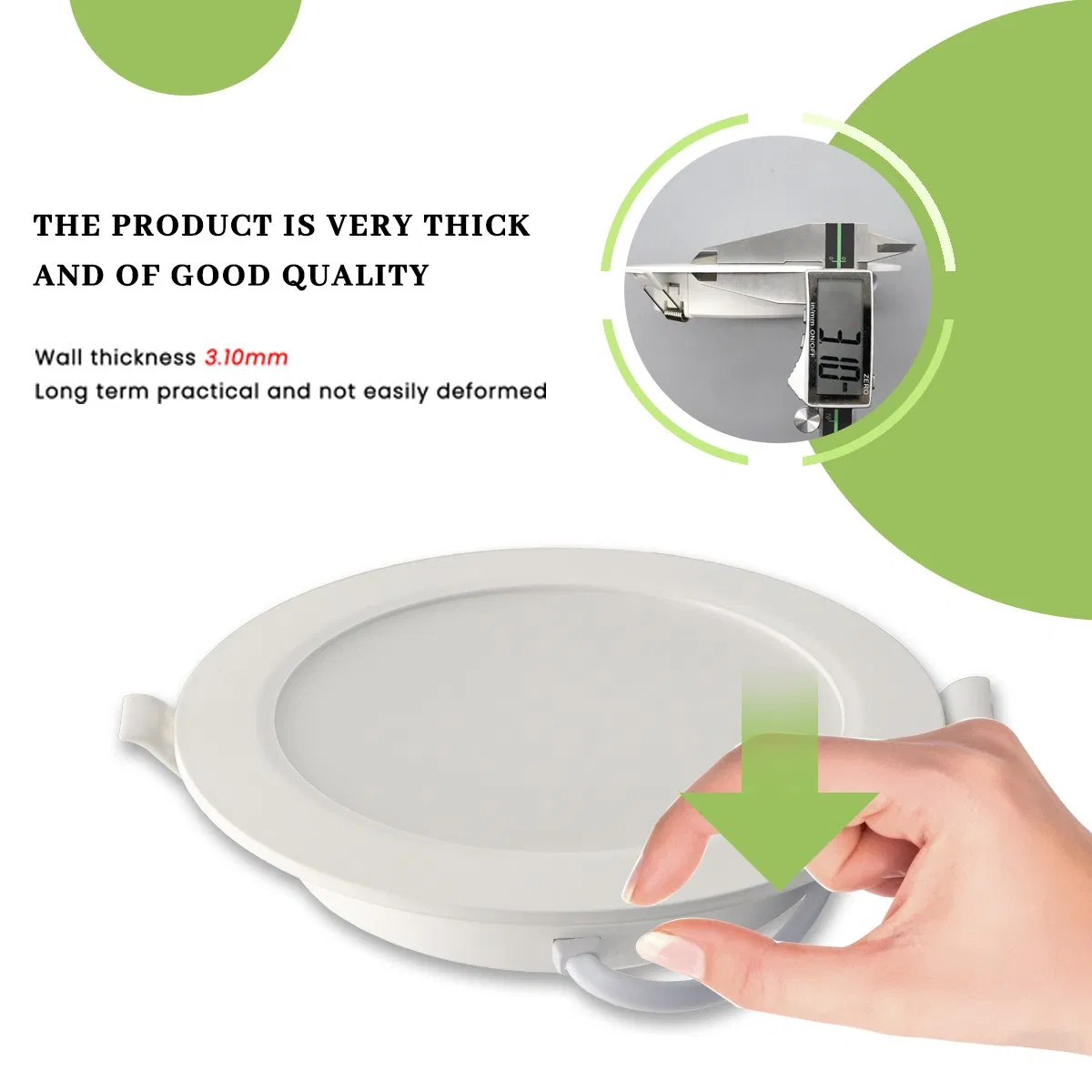 Factory Hot Sale LED Plastic Downlight 6c 20W 100-240V Warm White/Netural White/Cold White Recessed LED Spotlight for Indoor Lighting