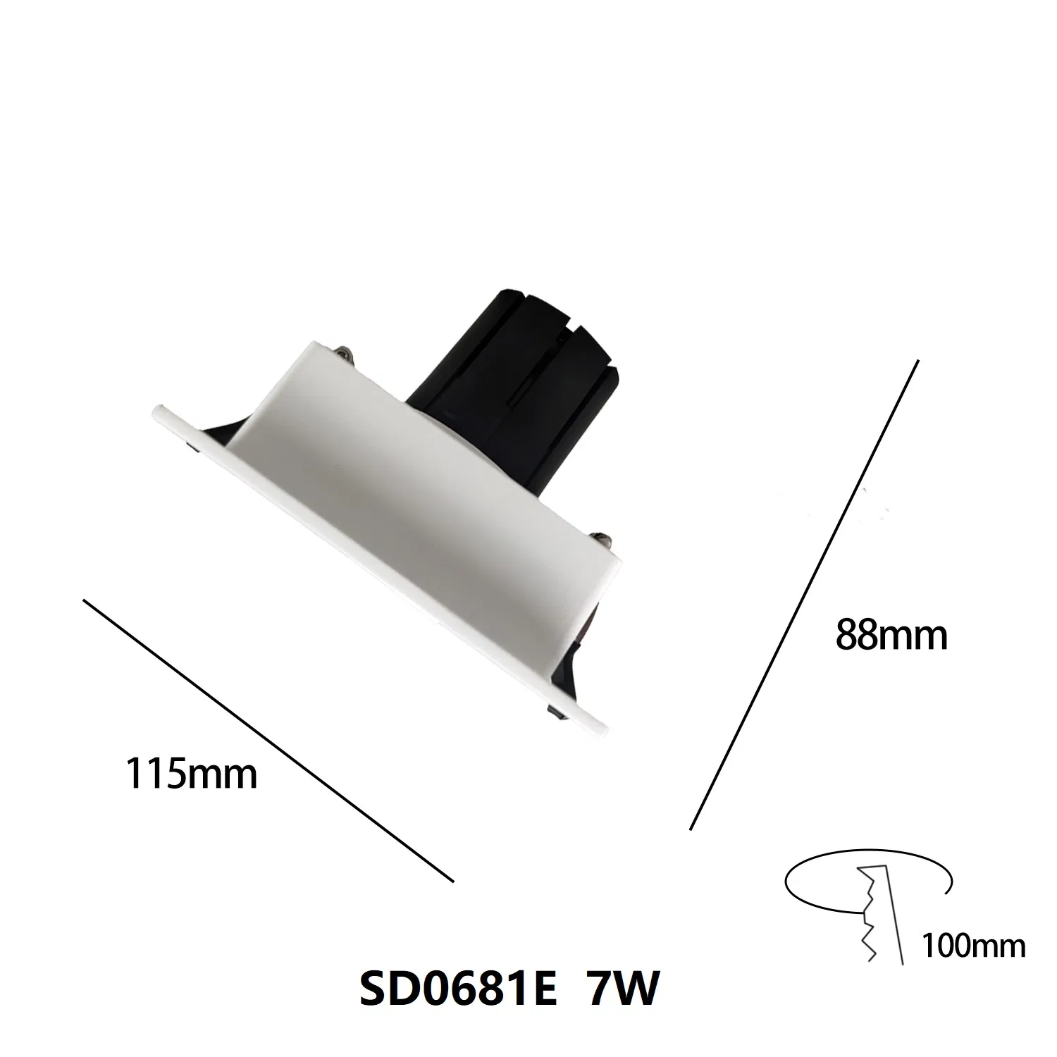 Sleek Ultra-Slim COB LED Downlight for Stylish Spaces