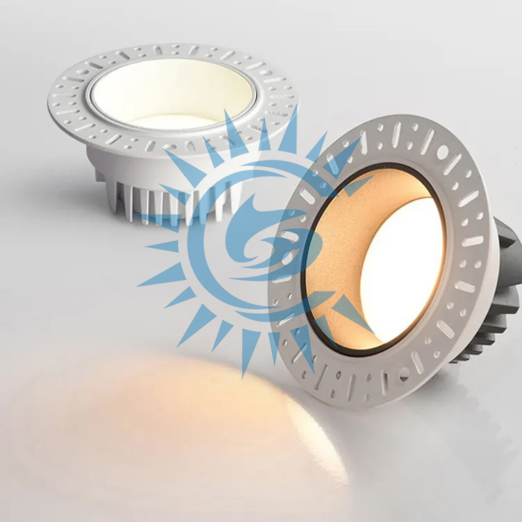 7W 10W 15W Factory Price Anti Glare Aluminum Ceiling Recessed Frameless Spot Light Downlight Ultra Thin Trimless LED Downlight