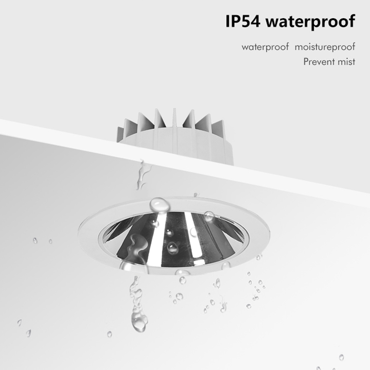 Premium IP54 Waterproof Aluminum LED COB Downlight for Indoor Use