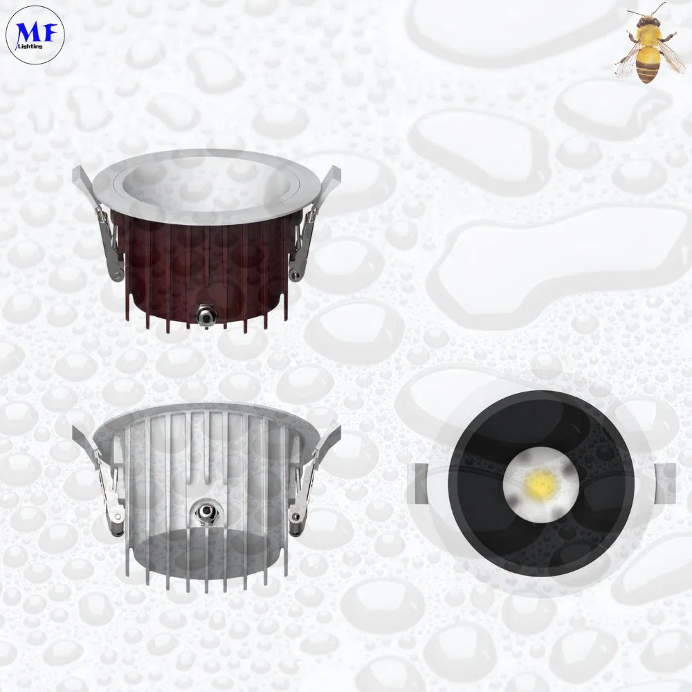 Factory Direct Supply 3 Years Warranty 10W 15W 20W Cutting 2.5 3.5 4 Inch Aluminum IP65 Waterproof Spotlight LED Down Light