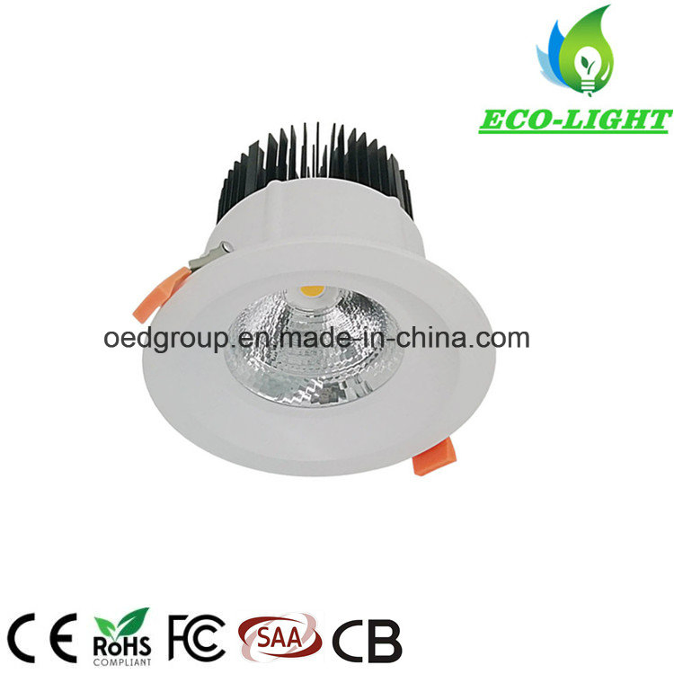 5 Inch COB LED Residential Lighting Die-Casting Aluminum AC100-277V 20W Recessed COB LED Downlight