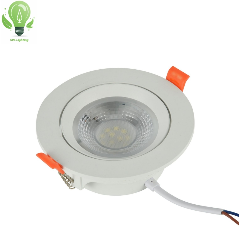 3W 5W 7W Angle Adjustable LED Light Embeded Bedroom Ceiling Lamp Recessed Square Spotlight 3CCT Dob Panel Light Downlight