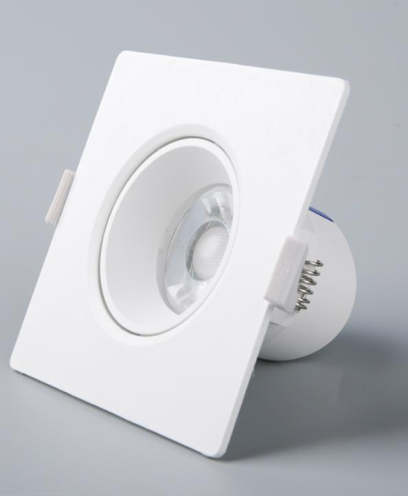 Hot Sell 3W 5W 7W 38° 58 110degree IP20 IP65 Interior and External Used Square Embeded LED Down Light with Warm Cool Pure White