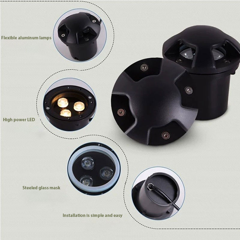 Highly Recommended LED Landscape Lights 12V 24V 85-265V IP67 Waterproof Hardwired Garden Well Outdoor Underground Lights