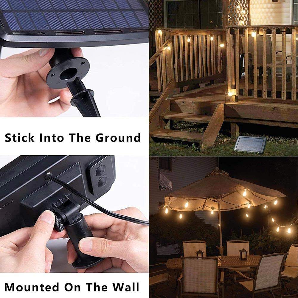 LED solar light string detail 3