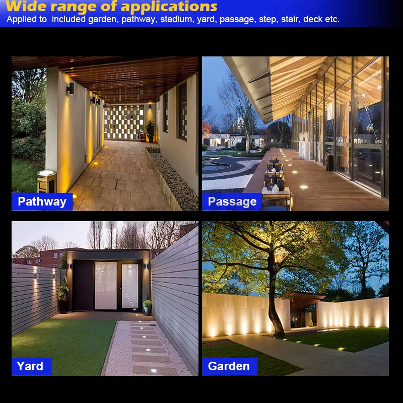 IP67 Waterproof RGB Aluminum Die-Cast Solar Low Voltage Deck Light for Garden Landscape Outdoor Inground Well Underground Lights