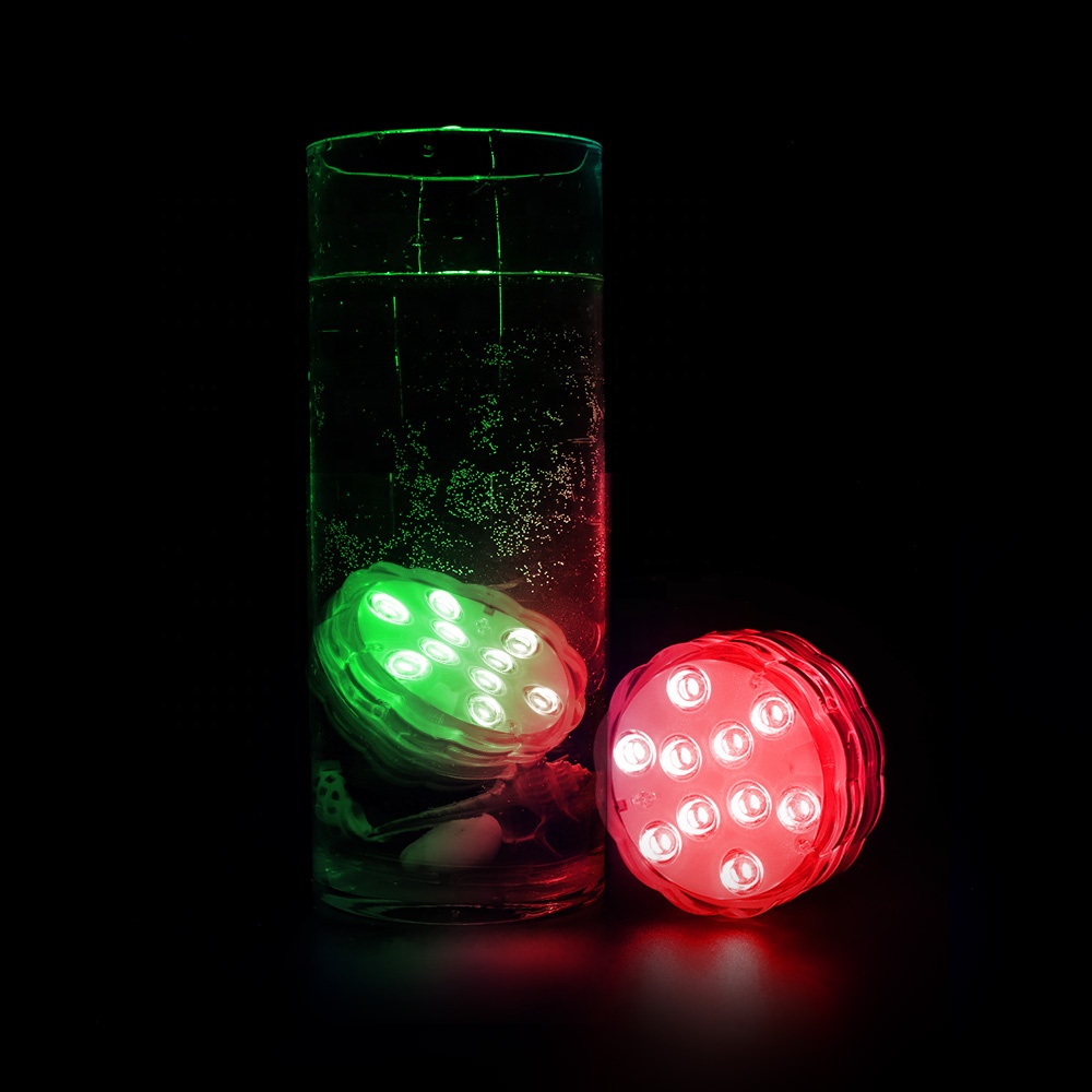 LED Pool Light Pond IP68 Waterproof Event Party Home Backyard RGB Color Light Remote Control Hot Tub Submersible Flashing Lights