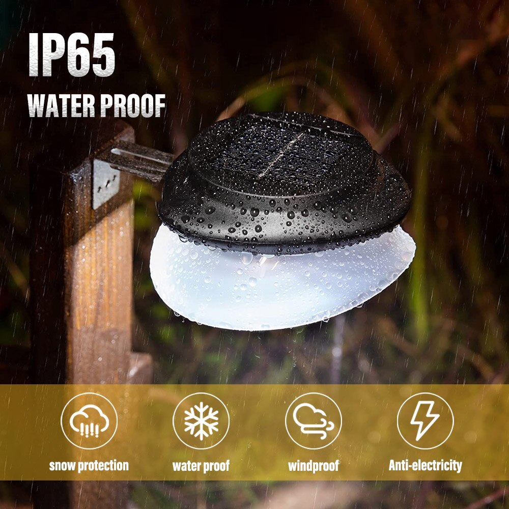 IP65 LED Solar Lights Waterproof Outdoor Garden Decorative Wall Lights Gutter Lights for Fence Garden Landscape Walkway