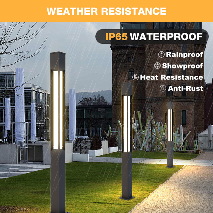 High Quality Landscape IP65 Waterproof Square Pole High Pole Light AC High Brightness Driveway Outdoor LED Garden Lights