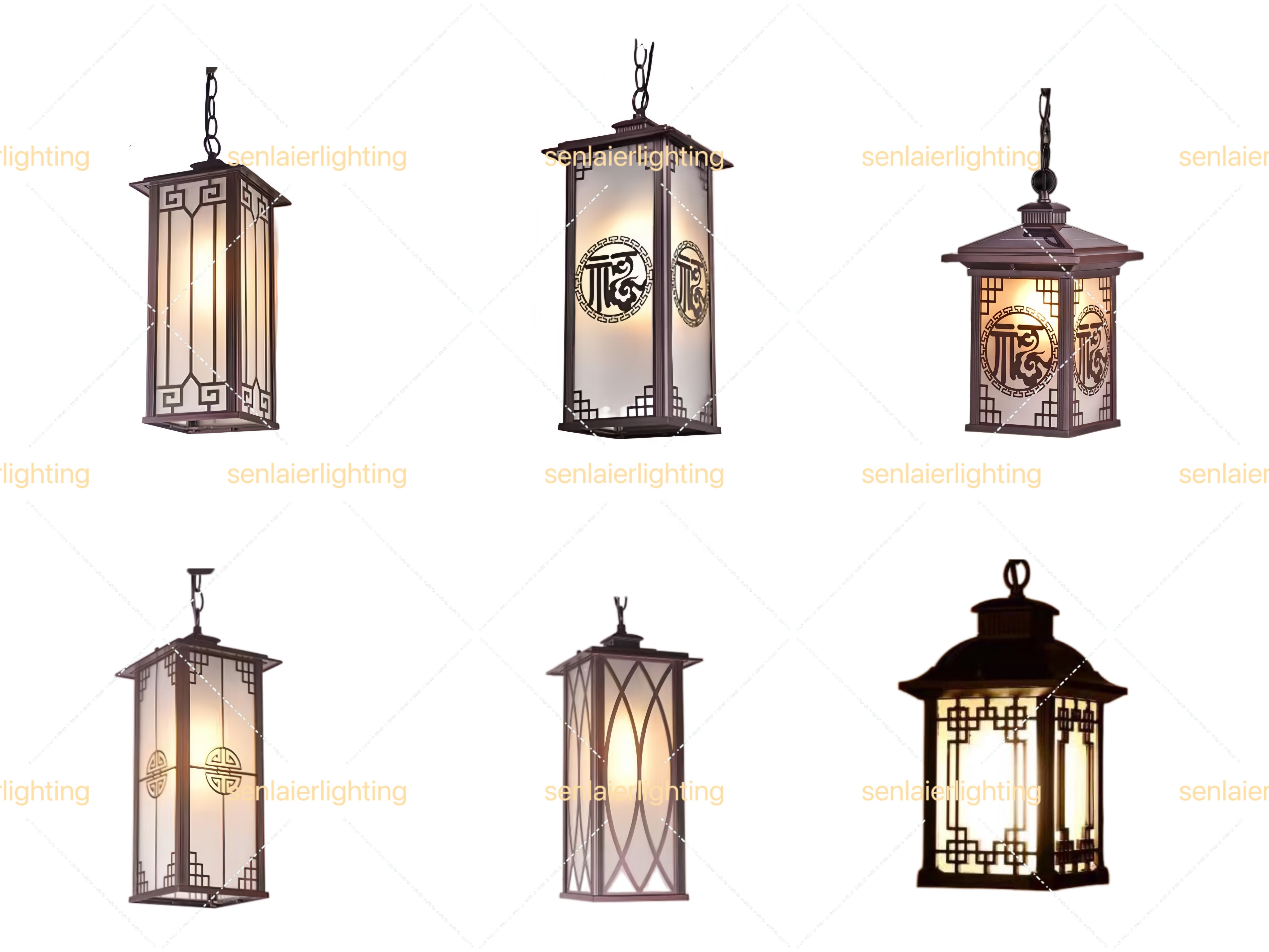 Outdoor Garden Spherical Chandelier Balcony sunlight Room Grape Trellis Corridor Chandeliers &amp; Pendant Lights