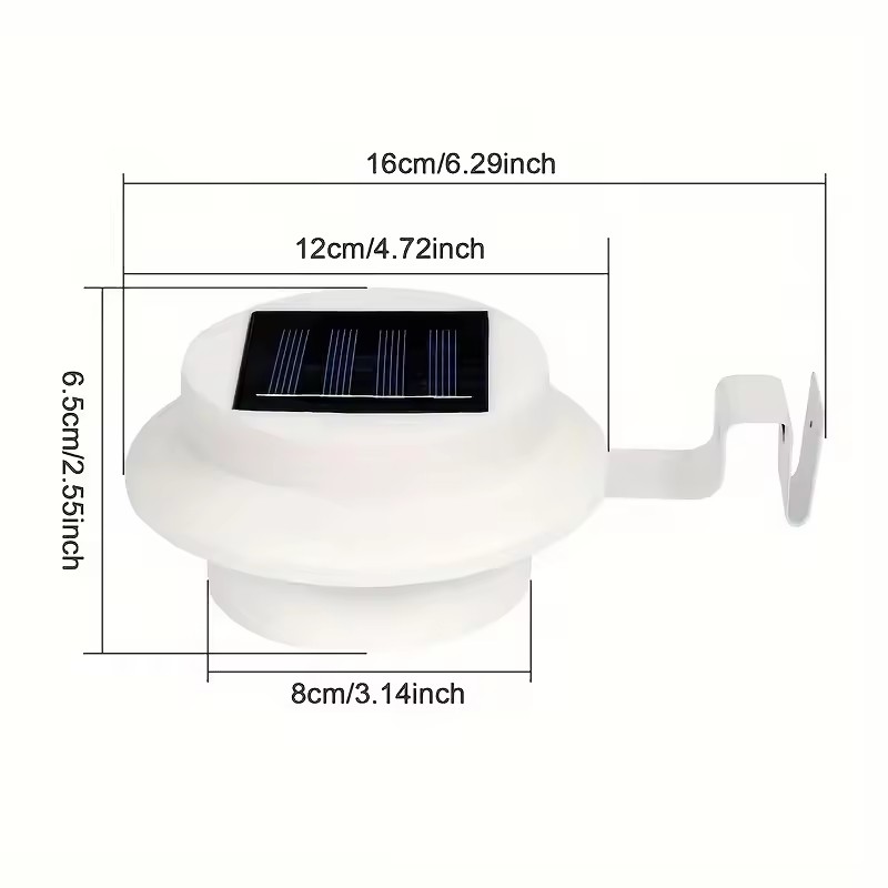 Waterproof and Durable Solar Light Intrlligent Sensing LED Solar Gutter Light for Exterior Wall