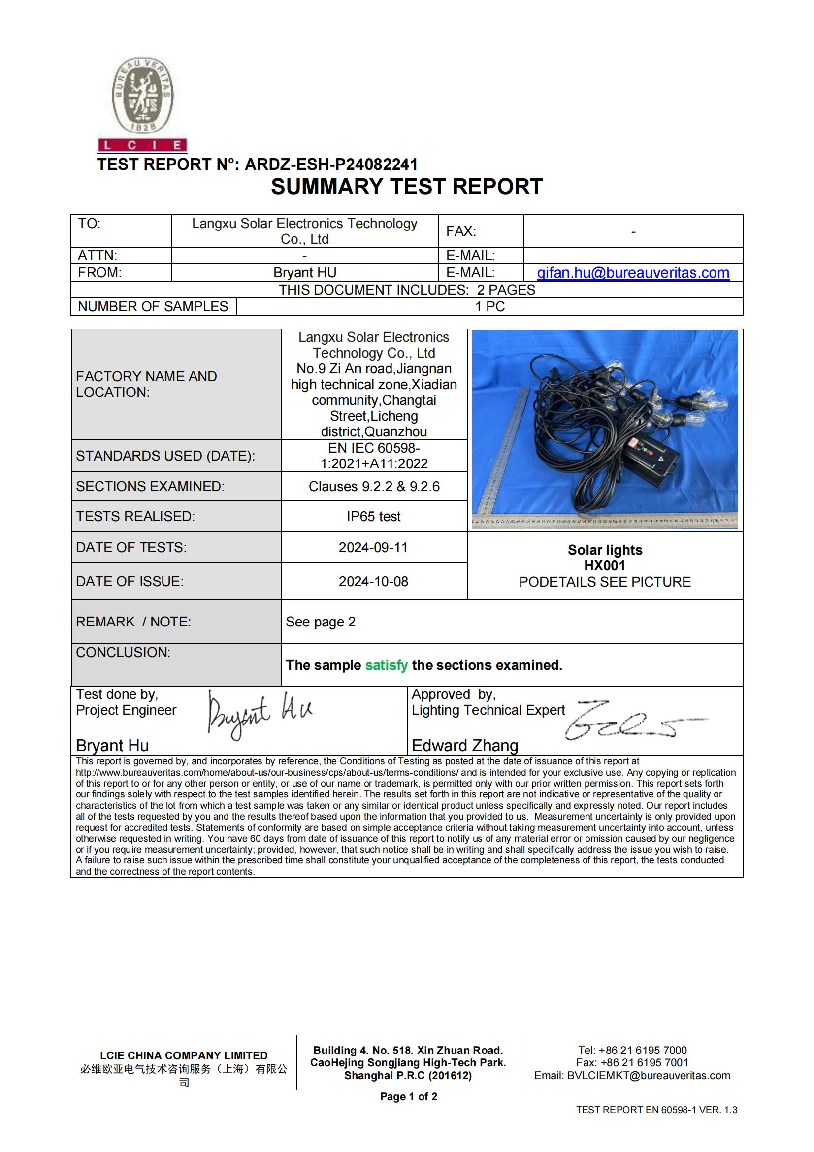 Certification