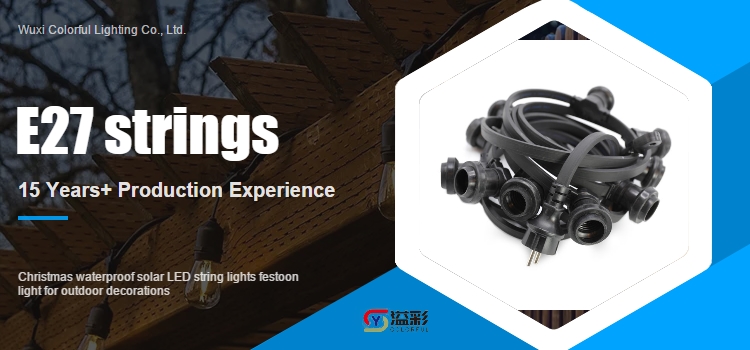 Outdoor Waterproof Festoon String Light Poster