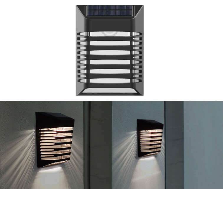 Solar Fence Lights Outdoor Waterproof IP54 LED Deck Step Stair Solar Garden Wall Light