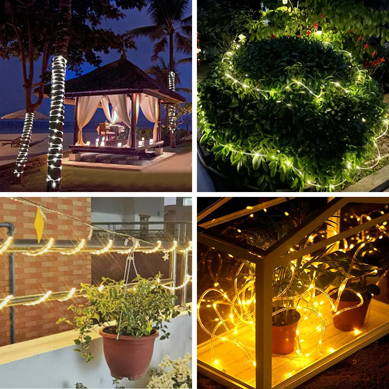 Waterproof Outdoor Strip Light LED Solar for Window Pool Deck Stairs Roof Patio Walkway Fence Decor