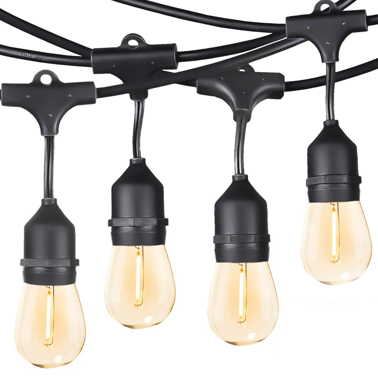 E27 IP65 Waterproof Patio Holiday Garden Wedding Decor Outdoor S14 Bulb LED Cafe Festoon String Light