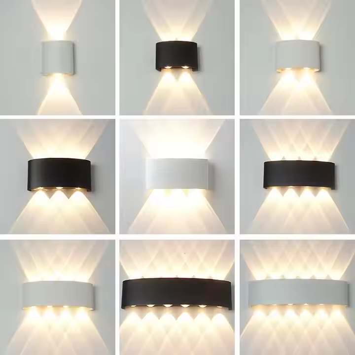 UP and Down Outdoor LED Wall Lamp IP65 Waterproof 2W 4W 6W 8W 10W 12W Surface Mounted Led Wall Light for Garden