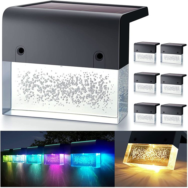 Led Mini Solar Powered Super Bright Step Gutter Light Solar Deck Light Fence Lamp