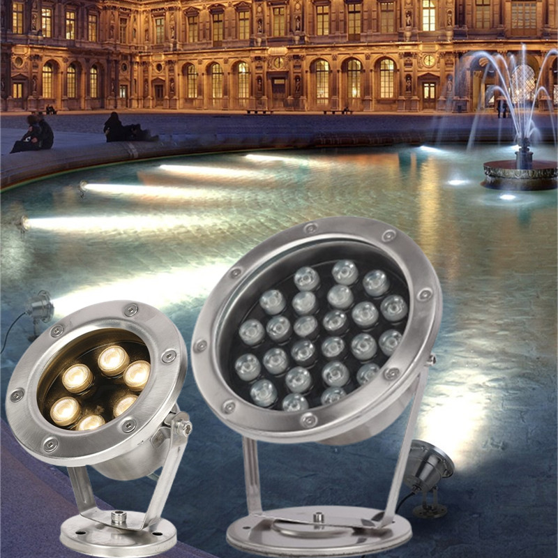 Multi Color Submersible LED Pool Light Waterproof 24V Low Voltage Garden Fish Pond Fountain Landscape Underwater Lamp