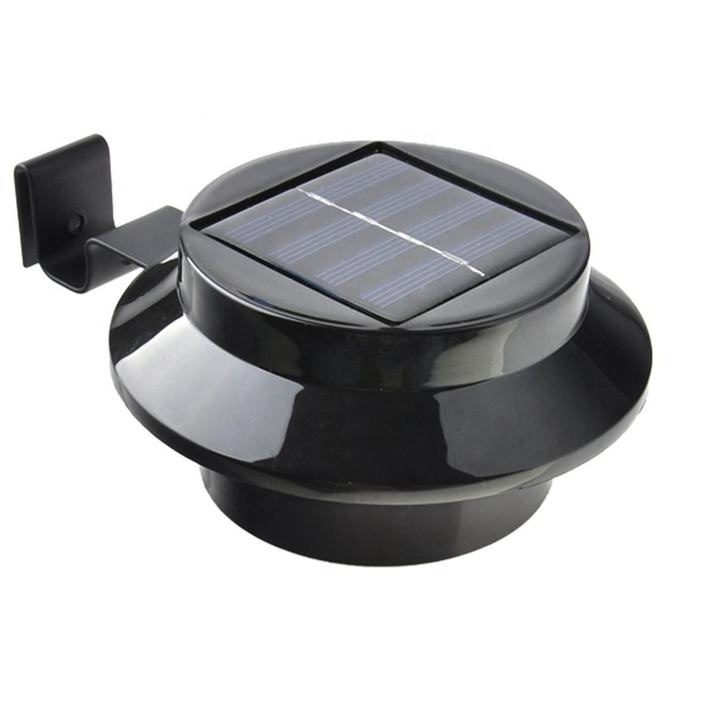 Hot Solar Light Outdoor Products 2020 3 LED IP65 Waterproof Solar Gutter Light for Garden