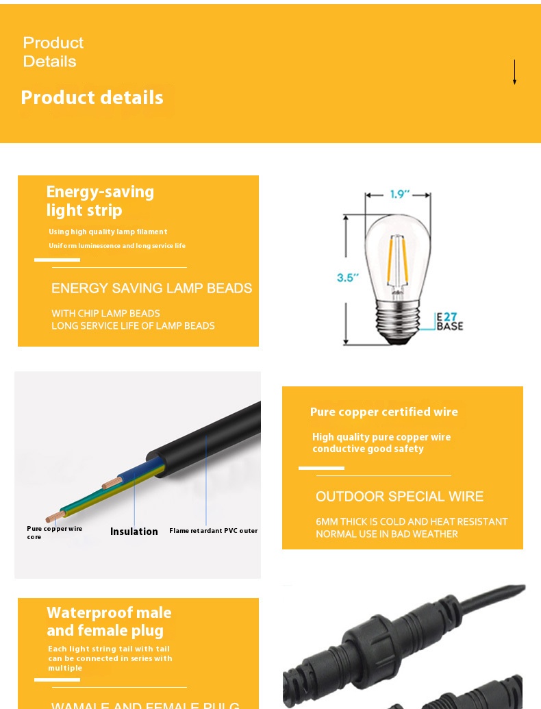 Festoon Lighting Details 4