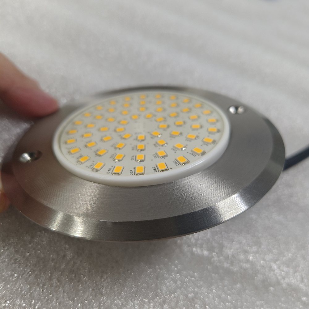 Multi-Functional Yaokingled YK-SP615M White Ultra Thin Slim 316L SS 6W DC12V Waterproof Led Lights for Inground Swimming Pools